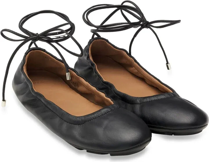 Leather Ballerina Shoes - Image 2