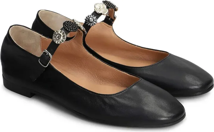 Leather Ballerina Shoes - Image 2