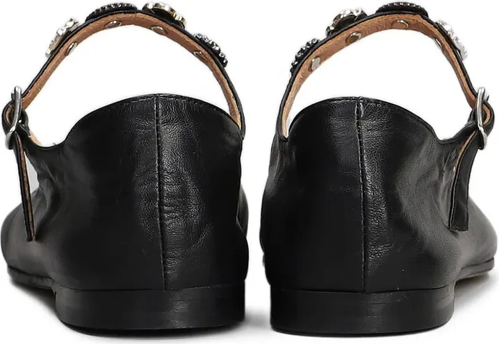 Leather Ballerina Shoes - Image 3