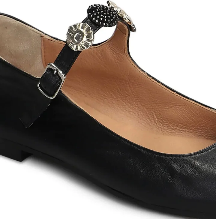 Leather Ballerina Shoes - Image 5