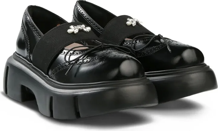 Leather Ballerina Shoes - Image 2