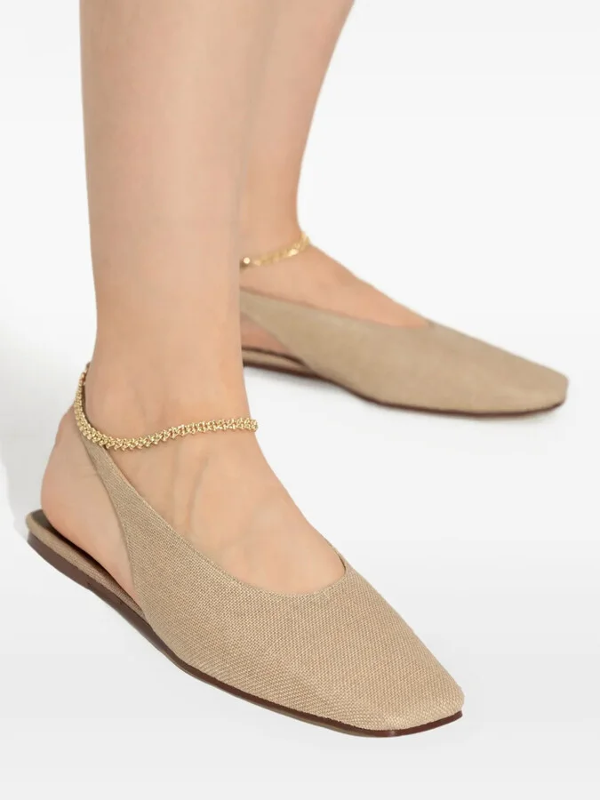 Leather Ballerina Shoes - Image 5