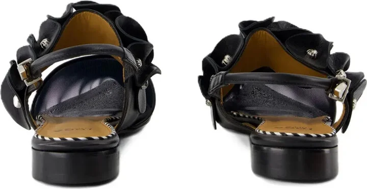 Leather Ballerina Shoes - Image 3