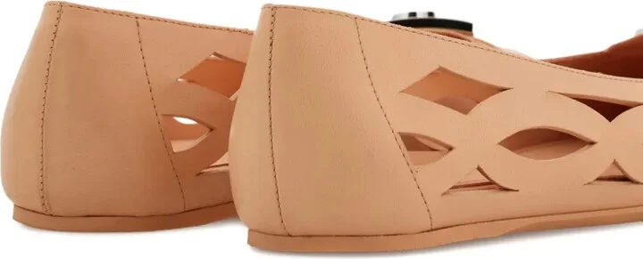 Leather Ballerina Shoes - Image 3
