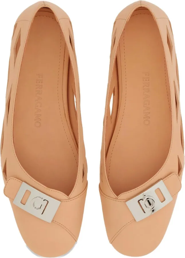 Leather Ballerina Shoes - Image 4