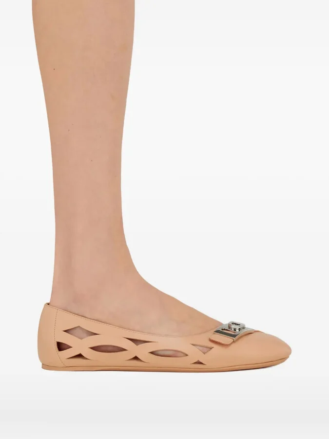 Leather Ballerina Shoes - Image 5
