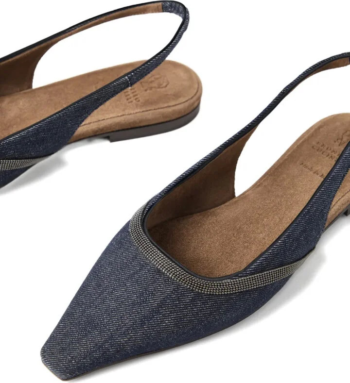 Leather Ballerina Shoes - Image 4