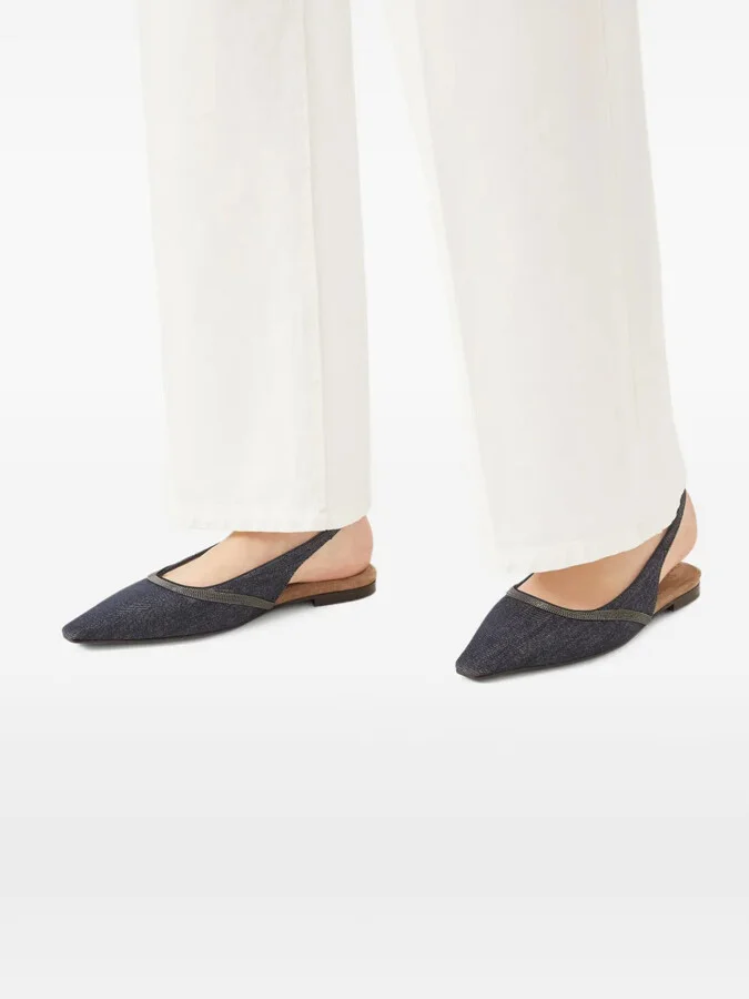 Leather Ballerina Shoes - Image 5