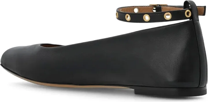 Leather Ballerina Shoes - Image 3