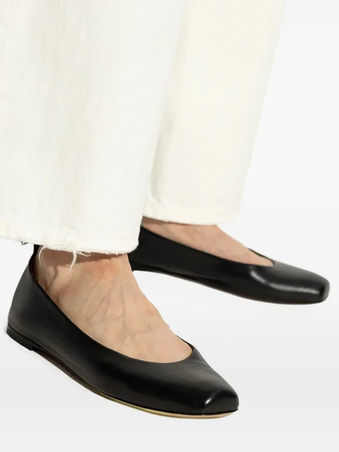Leather Ballerina Shoes - Image 5