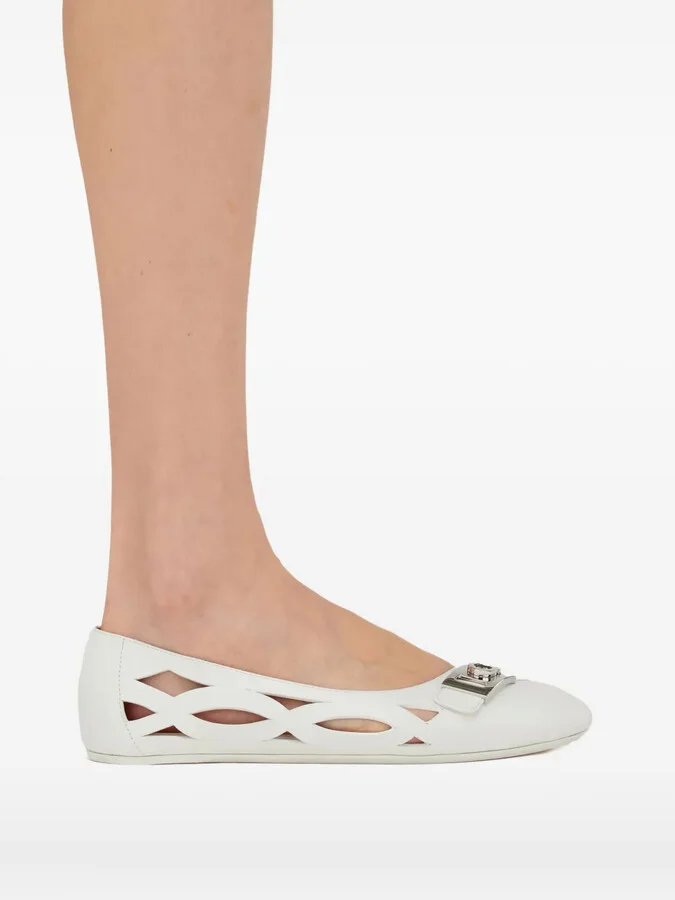 Leather Ballerina Shoes - Image 5
