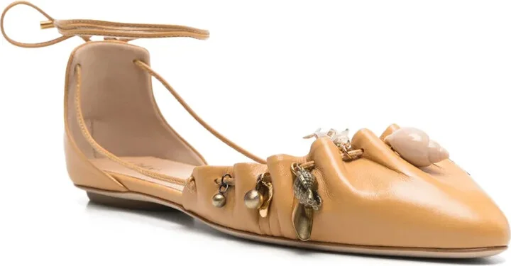 Leather Ballerina Shoes - Image 2