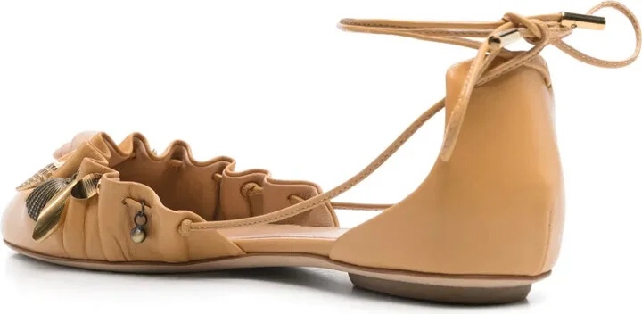 Leather Ballerina Shoes - Image 3