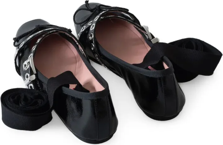 Leather Ballerina Shoes - Image 4