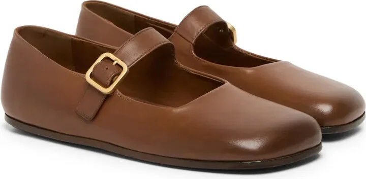 Leather Ballerina Shoes - Image 2