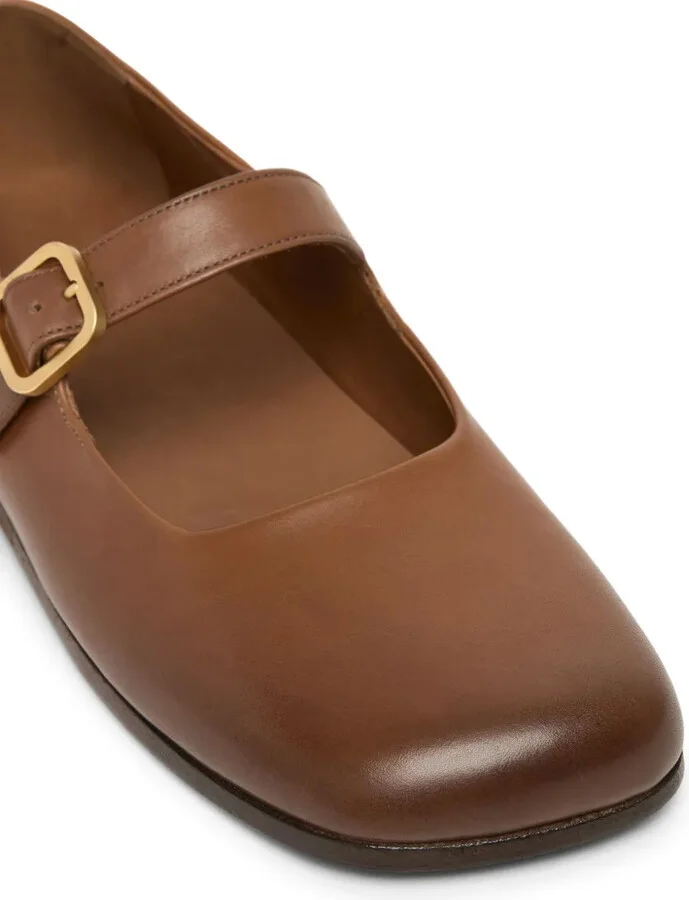 Leather Ballerina Shoes - Image 4