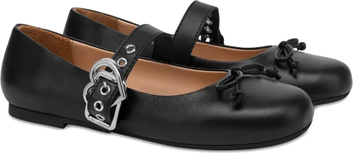 Leather Ballerina Shoes - Image 2