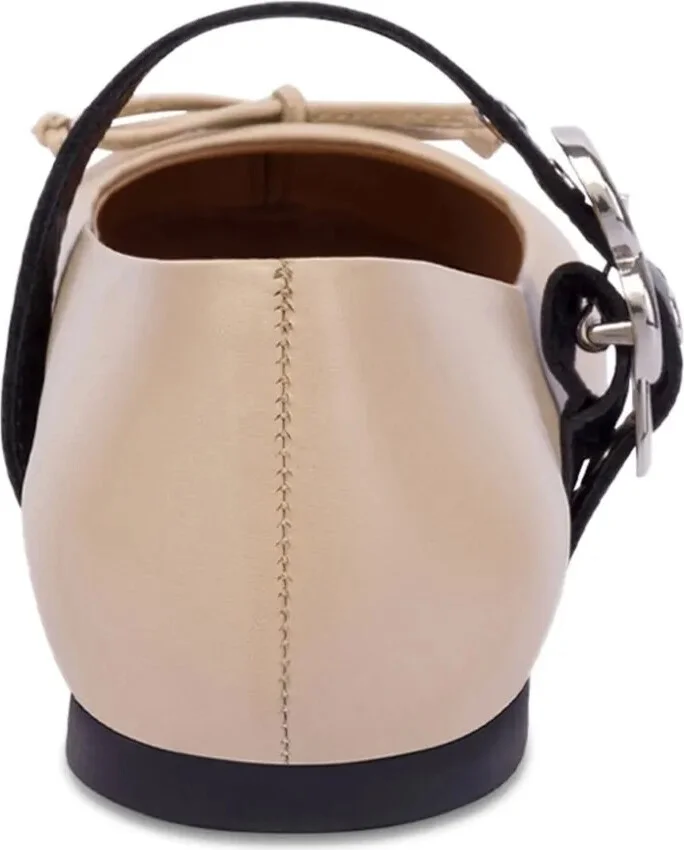 Leather Ballerina Shoes - Image 3