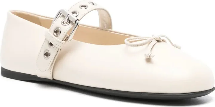 Leather Ballerina Shoes - Image 2