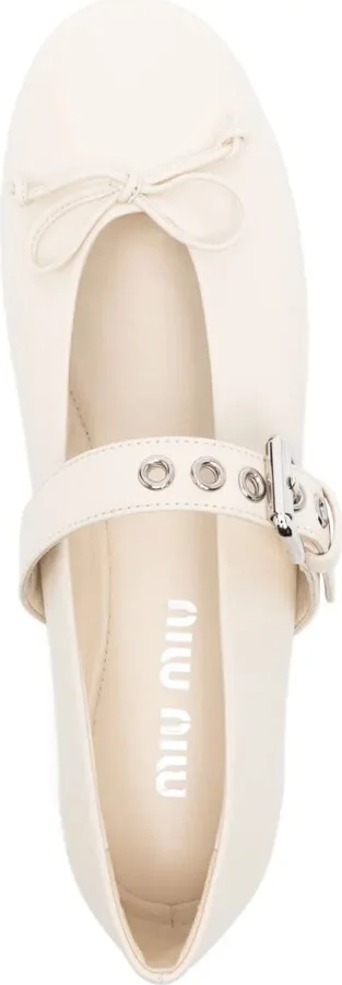 Leather Ballerina Shoes - Image 4
