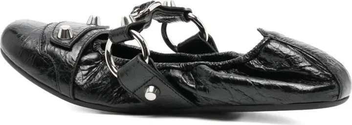 Leather Ballerina Shoes - Image 3
