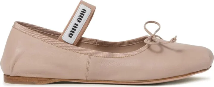 Leather Ballerina Shoes