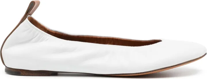 Leather Ballerina Shoes