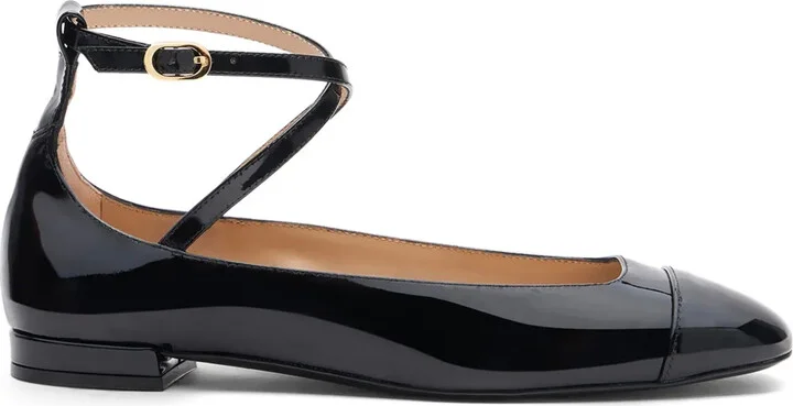 Leather Ballerina Shoes