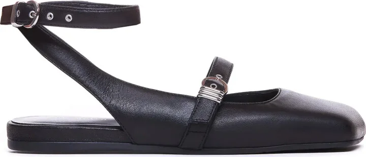 Leather Ballerina Shoes