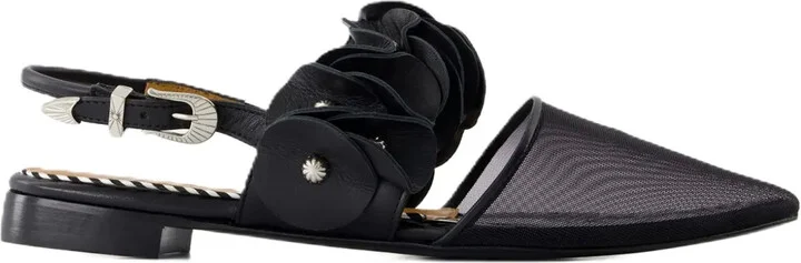 Leather Ballerina Shoes