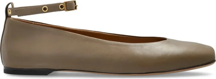 Leather Ballerina Shoes