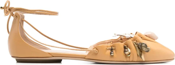 Leather Ballerina Shoes