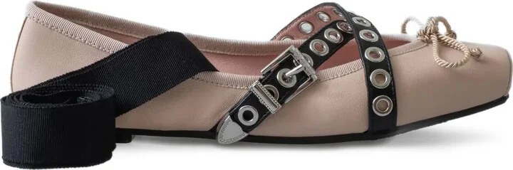Leather Ballerina Shoes