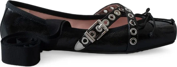 Leather Ballerina Shoes