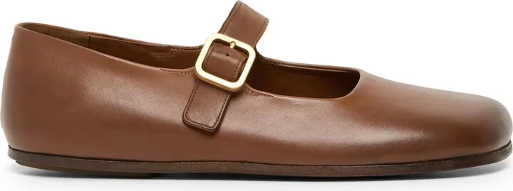 Leather Ballerina Shoes