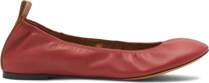 Leather Ballerina Shoes