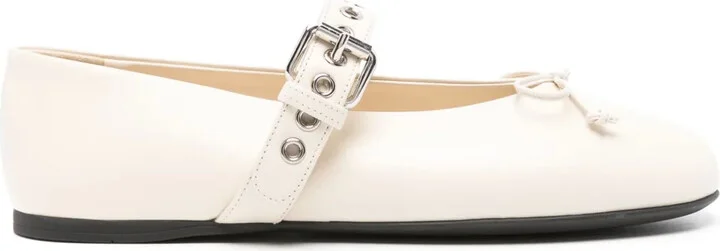 Leather Ballerina Shoes