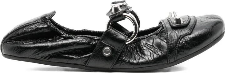 Leather Ballerina Shoes