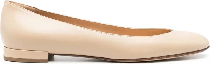 Leather Ballerina Shoes