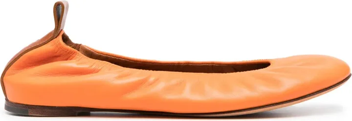 Leather Ballerina Shoes