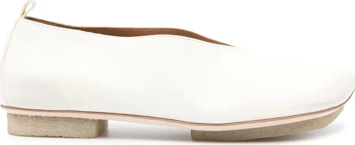 Leather Ballerina Shoes