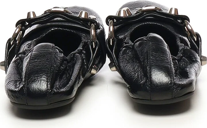 Leather Ballerina With Studs - Image 3