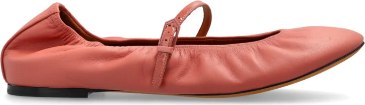 Leather Ballerinas, , - Pink