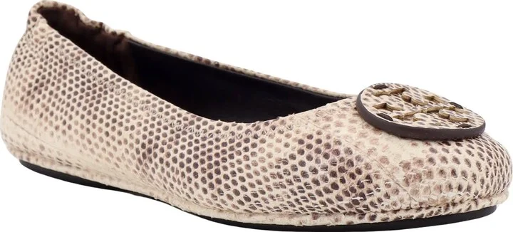 Leather Ballerinas With Animalier Print - Image 2
