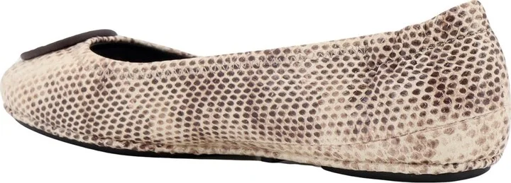 Leather Ballerinas With Animalier Print - Image 3
