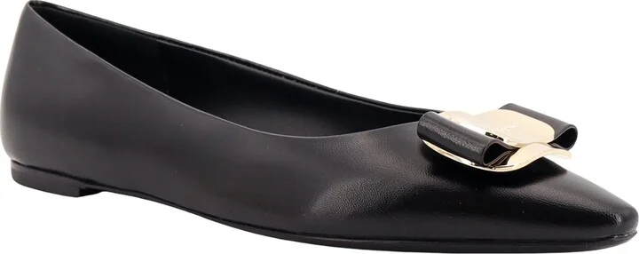 Leather Ballerinas With Iconic Vara Bow - Image 2
