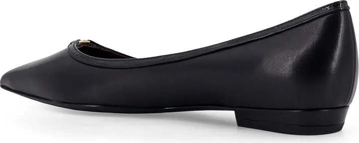 Leather Ballerinas With Patent Leather Profile - Image 3