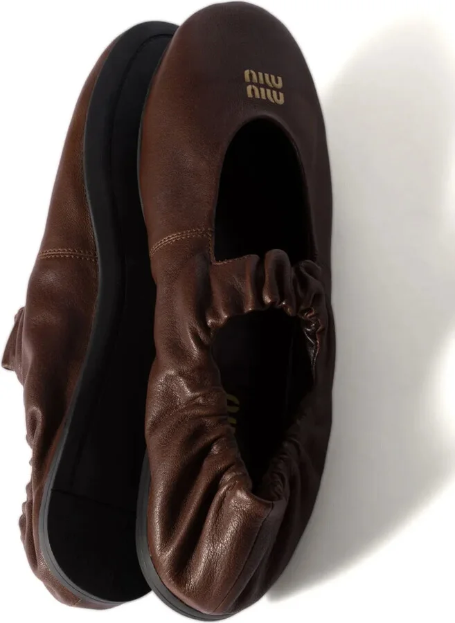Leather Ballet Flats - Image 3