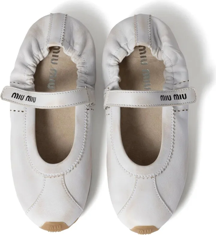 Leather Ballet Flats - Image 3