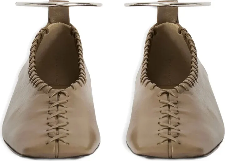 Leather Ballet Flats - Image 3